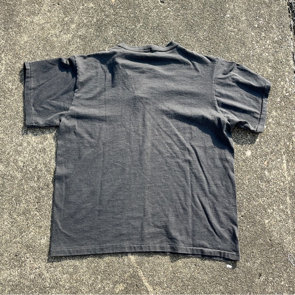 Vintage 80s black button down single stitch T-shirt size large men’s used - Picture 4 of 5